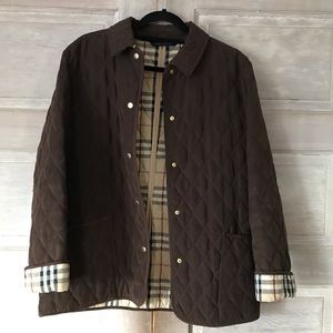 Burberry Quilted Plaid Coat